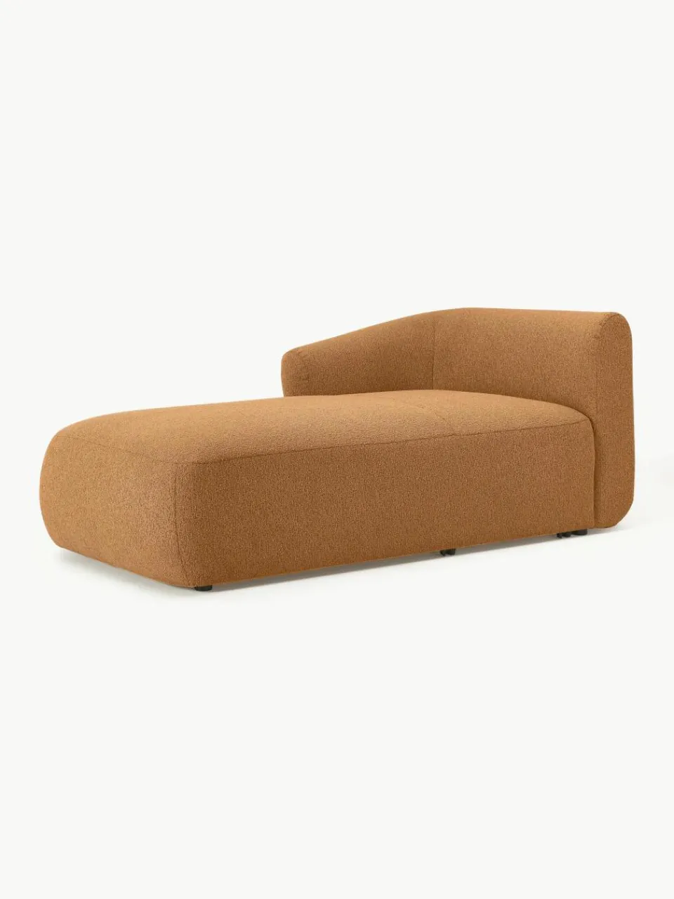 Chaise longue hoekmodule Sofia uit bouclé^Westwing Collection Clearance