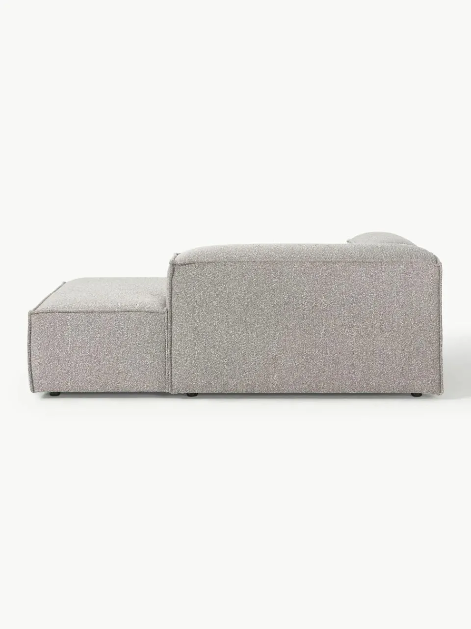 Chaise longue hoekmodule Lennon van bouclé^Westwing Collection New