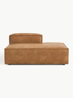 Chaise longue module Lennon van gerecycled leer^Westwing Collection Best