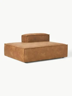 Chaise longue module Lennon van gerecycled leer^Westwing Collection Best