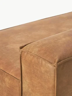 Chaise longue module Lennon van gerecycled leer^Westwing Collection Best