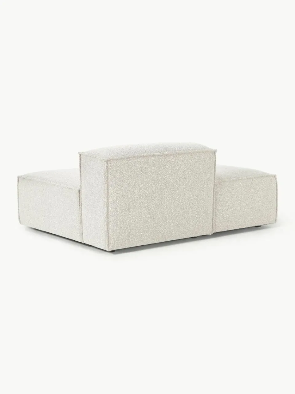 Chaise longue module Lennon van bouclé^Westwing Collection Fashion