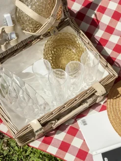 Champagneglas Jellies met structuurpatroon, 4 stuks^Kartell Online