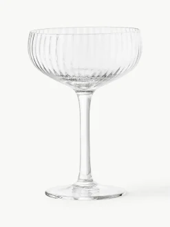 Champagneglazen Astrid met groefstructuur, 6 stuks^Bloomingville Discount