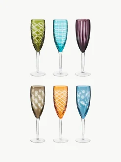 Champagneglazen Cuttings, set van 6^Pols Potten Sale