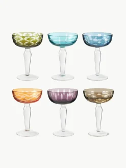 Champagneglazen Cuttings, set van 6^Pols Potten Hot
