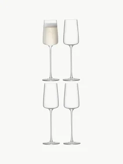 Champagneglazen Metropolitan, 4 stuks^Lsa International New