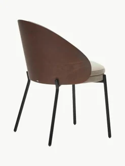 Chenille-gestoffeerde stoel Eamy^Westwing New