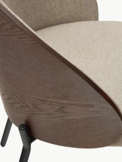 Chenille-gestoffeerde stoel Eamy^Westwing New