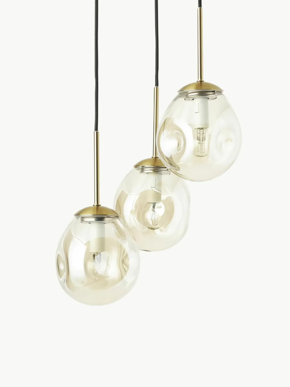Cluster hanglamp Amora van glas^Westwing Collection New