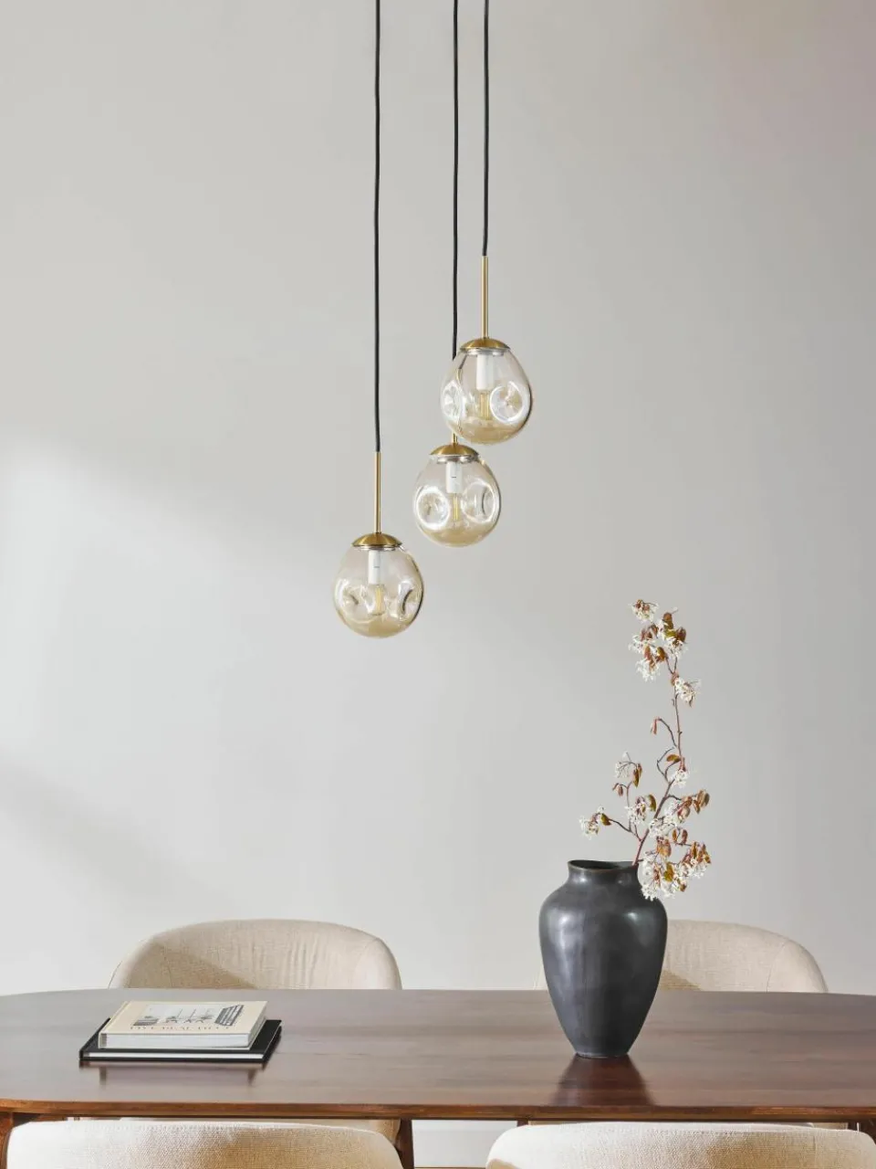 Cluster hanglamp Amora van glas^Westwing Collection New