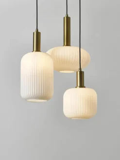 Cluster hanglamp Candela van opaalglas^Westwing Collection Fashion