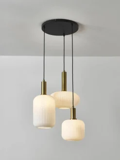 Cluster hanglamp Candela van opaalglas^Westwing Collection Fashion