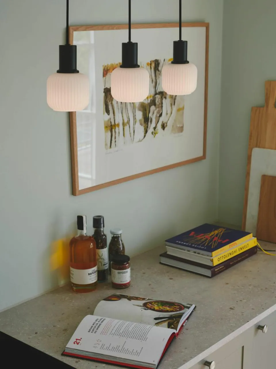 Cluster hanglamp Milford Mini van mondgeblazen opaalglas^Westwing Sale