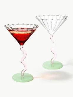 Cocktailglazen Curve uit borosilicaatglas, 2 stuks^&k Amsterdam New