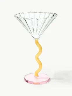 Cocktailglazen Curve van borosilicaatglas, 2 stuks^&k Amsterdam New