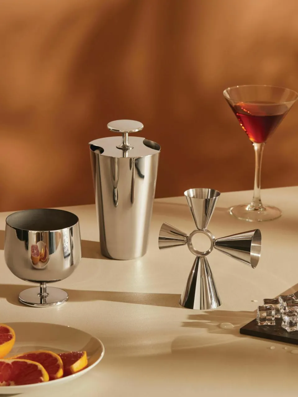 Cocktailset Parisienne van edelstaal, set van 3^ALESSI Fashion