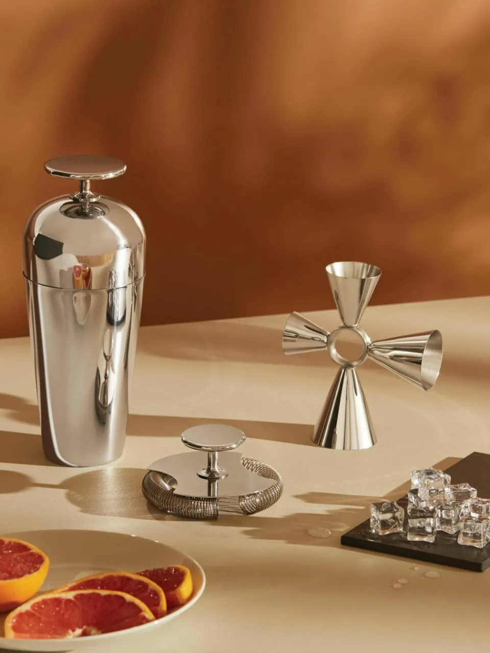Cocktailset Parisienne van edelstaal, set van 3^ALESSI Fashion