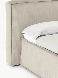 Corduroy boxspring bed Lennon^Westwing Collection Discount