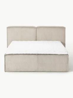 Corduroy boxspring bed Lennon^Westwing Collection Discount