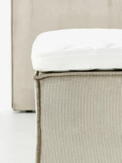 Corduroy boxspring bed Lennon^Westwing Collection Discount
