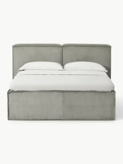 Corduroy boxspring bed Lennon^Westwing Collection Best