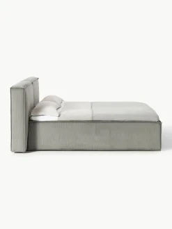 Corduroy boxspring bed Lennon^Westwing Collection Best