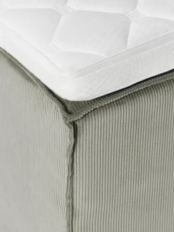 Corduroy boxspring bed Lennon^Westwing Collection Best