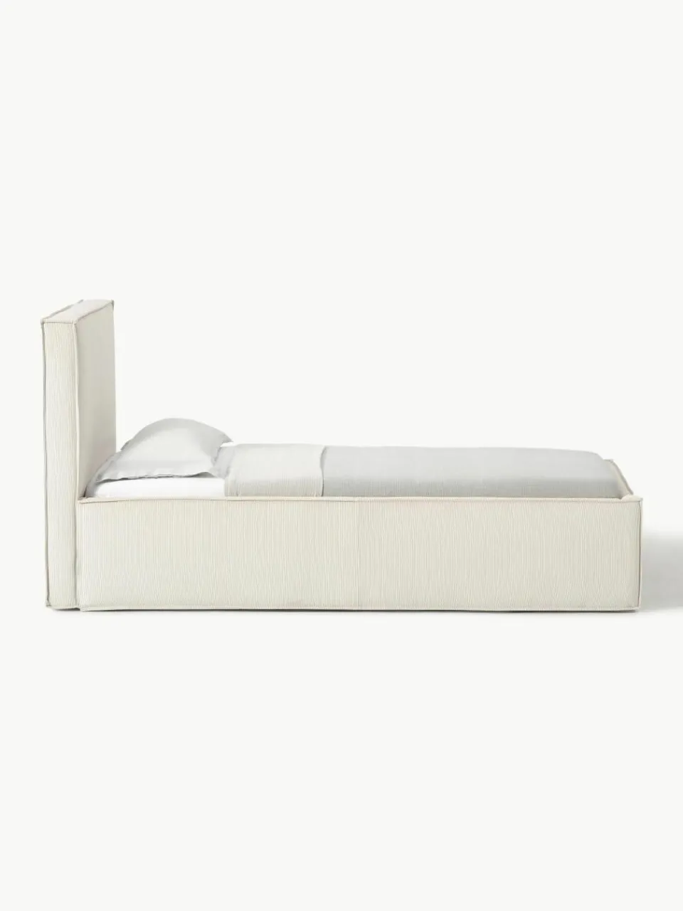 Corduroy eenpersoonsbed Dream met opbergruimte^Westwing Collection Hot