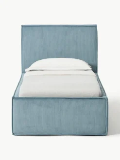 Corduroy eenpersoonsbed Dream met opbergruimte^Westwing Collection New