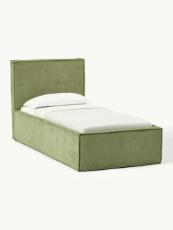 Corduroy gestoffeerd bed Dream^Westwing Collection New