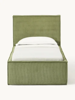 Corduroy gestoffeerd bed Dream^Westwing Collection New