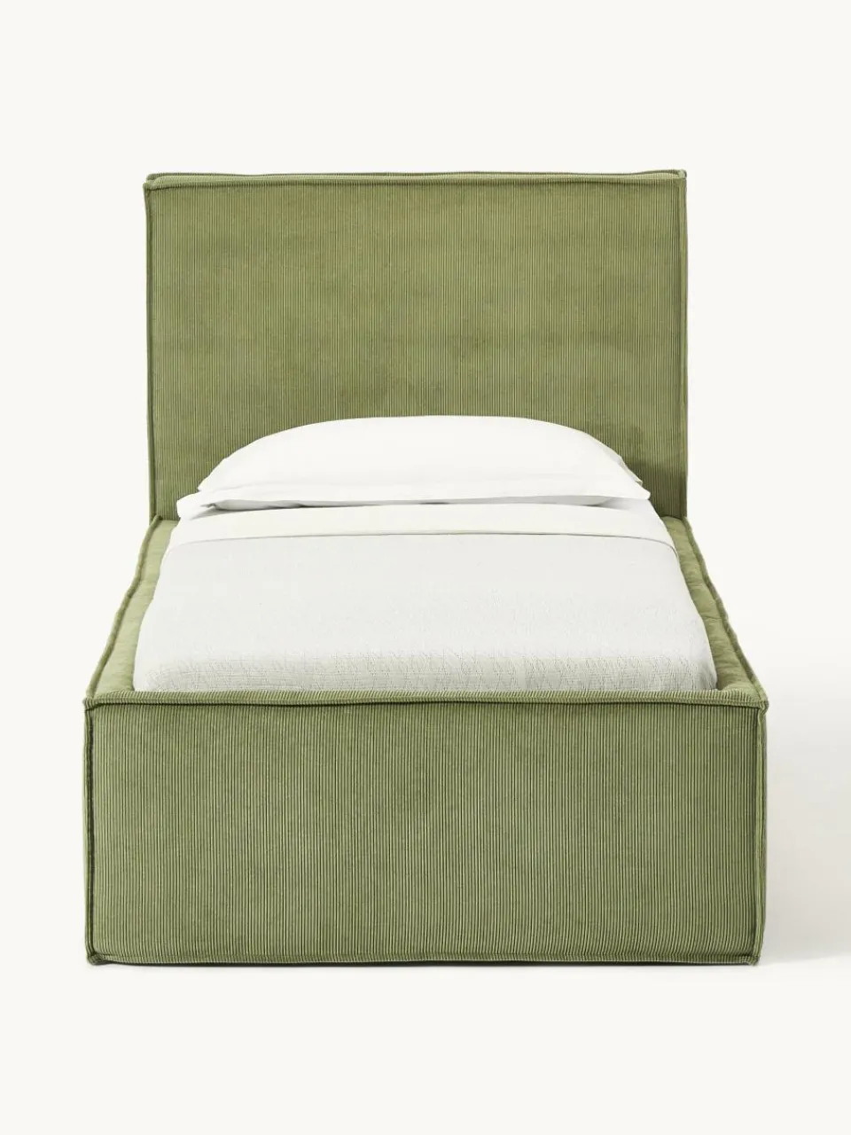 Corduroy gestoffeerd bed Dream met opbergruimte^Westwing Collection Online
