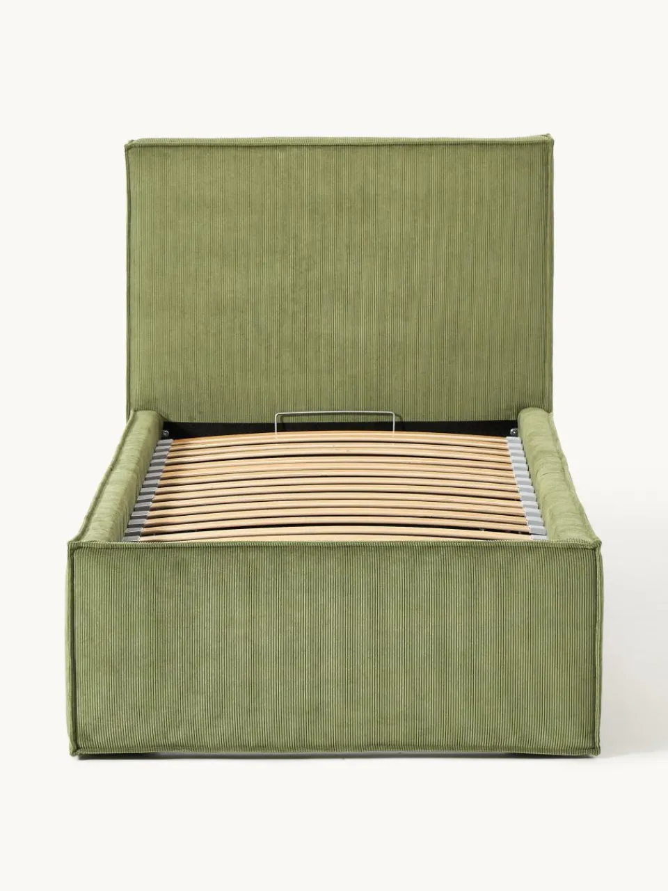 Corduroy gestoffeerd bed Dream met opbergruimte^Westwing Collection Online
