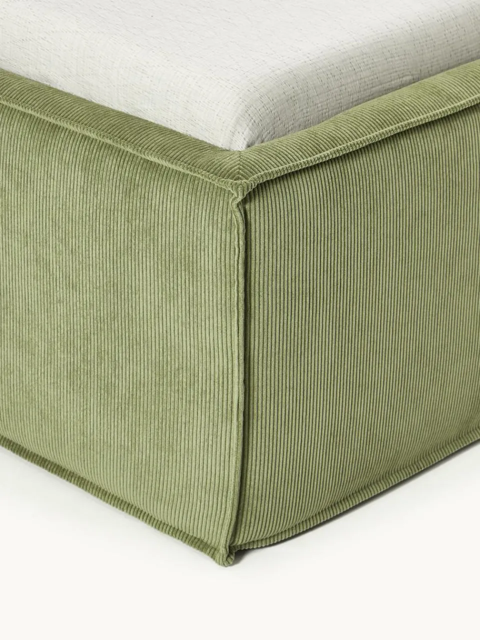 Corduroy gestoffeerd bed Dream met opbergruimte^Westwing Collection Online