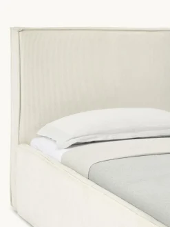 Corduroy gestoffeerd bed Dream met opbergruimte^Westwing Collection Fashion