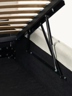 Corduroy gestoffeerd bed Dream met opbergruimte^Westwing Collection Fashion