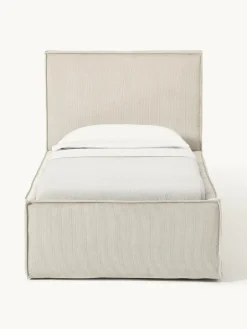 Corduroy gestoffeerd bed Dream met opbergruimte^Westwing Collection Clearance