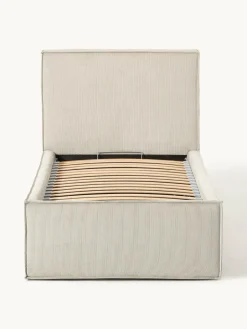 Corduroy gestoffeerd bed Dream met opbergruimte^Westwing Collection Clearance