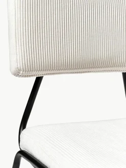 Corduroy gestoffeerde stoelen Mats, 2 stuks^Westwing Collection Clearance