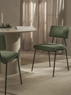 Corduroy gestoffeerde stoelen Mats, 2 stuks^Westwing Collection Fashion