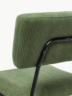 Corduroy gestoffeerde stoelen Mats, 2 stuks^Westwing Collection Fashion