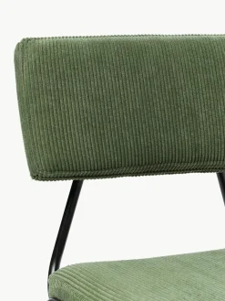 Corduroy gestoffeerde stoelen Mats, 2 stuks^Westwing Collection Fashion
