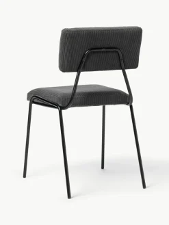Corduroy gestoffeerde stoelen Mats, 2 stuks^Westwing Collection Fashion