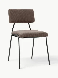 Corduroy gestoffeerde stoelen Mats, 2 stuks^Westwing Collection Outlet