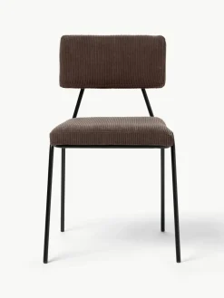Corduroy gestoffeerde stoelen Mats, 2 stuks^Westwing Collection Outlet