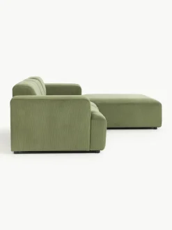 Corduroy hoekbank Melva (4-zits)^Westwing Collection Clearance