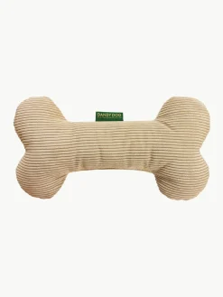Corduroy hondenspeelgoed Relax in botvorm, in verschillende formaten^Dandy Dog Outlet