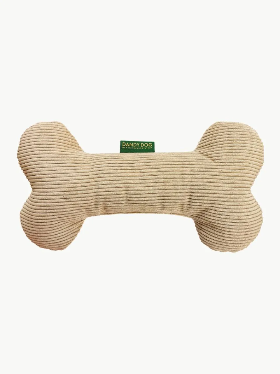 Corduroy hondenspeelgoed Relax in botvorm, in verschillende formaten^Dandy Dog Outlet