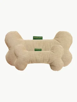 Corduroy hondenspeelgoed Relax in botvorm, in verschillende formaten^Dandy Dog Outlet